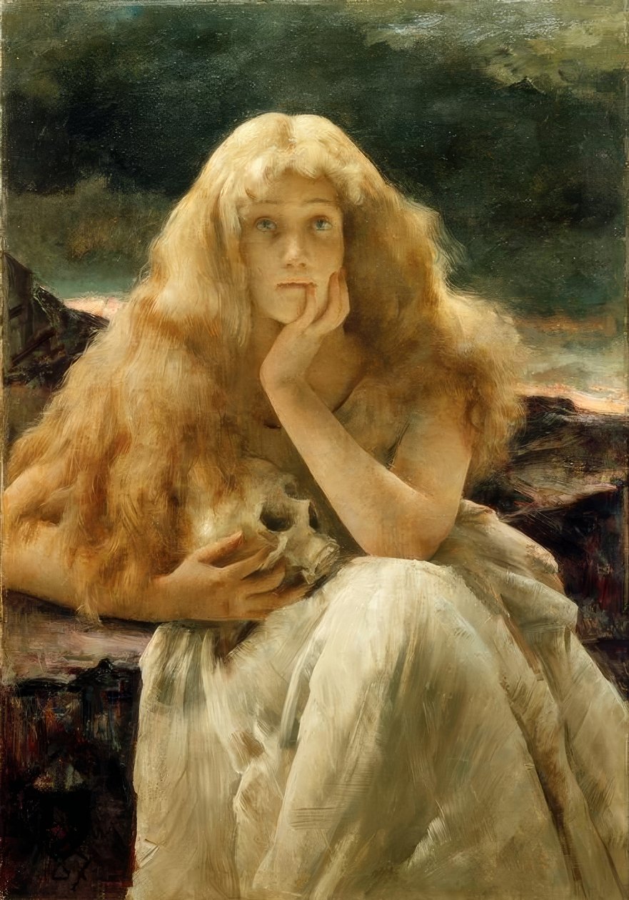 玛丽亚·马格达莱纳 作者 阿尔弗雷德·埃米尔·史蒂文斯（Alfred Emile Stevens）
