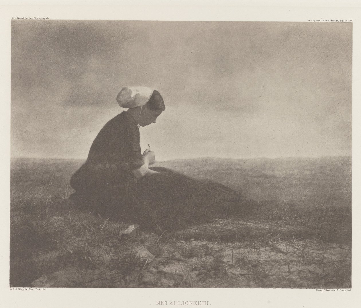 补网》（Netzflickerin），卡特维克，1894 年 作者 阿尔弗雷德·斯蒂格利茨