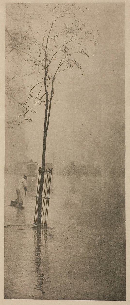 春天的阵雨，190001。 作者 阿尔弗雷德·斯蒂格利茨