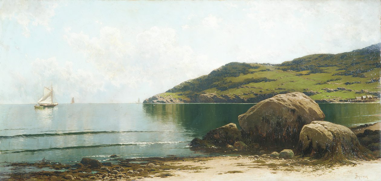 海洋景观，约。 1895年。 作者 阿尔弗雷德·汤普森·布里彻