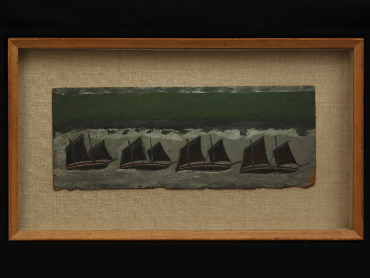 四个Schooners，c.1930 作者 阿尔弗雷德·沃利斯