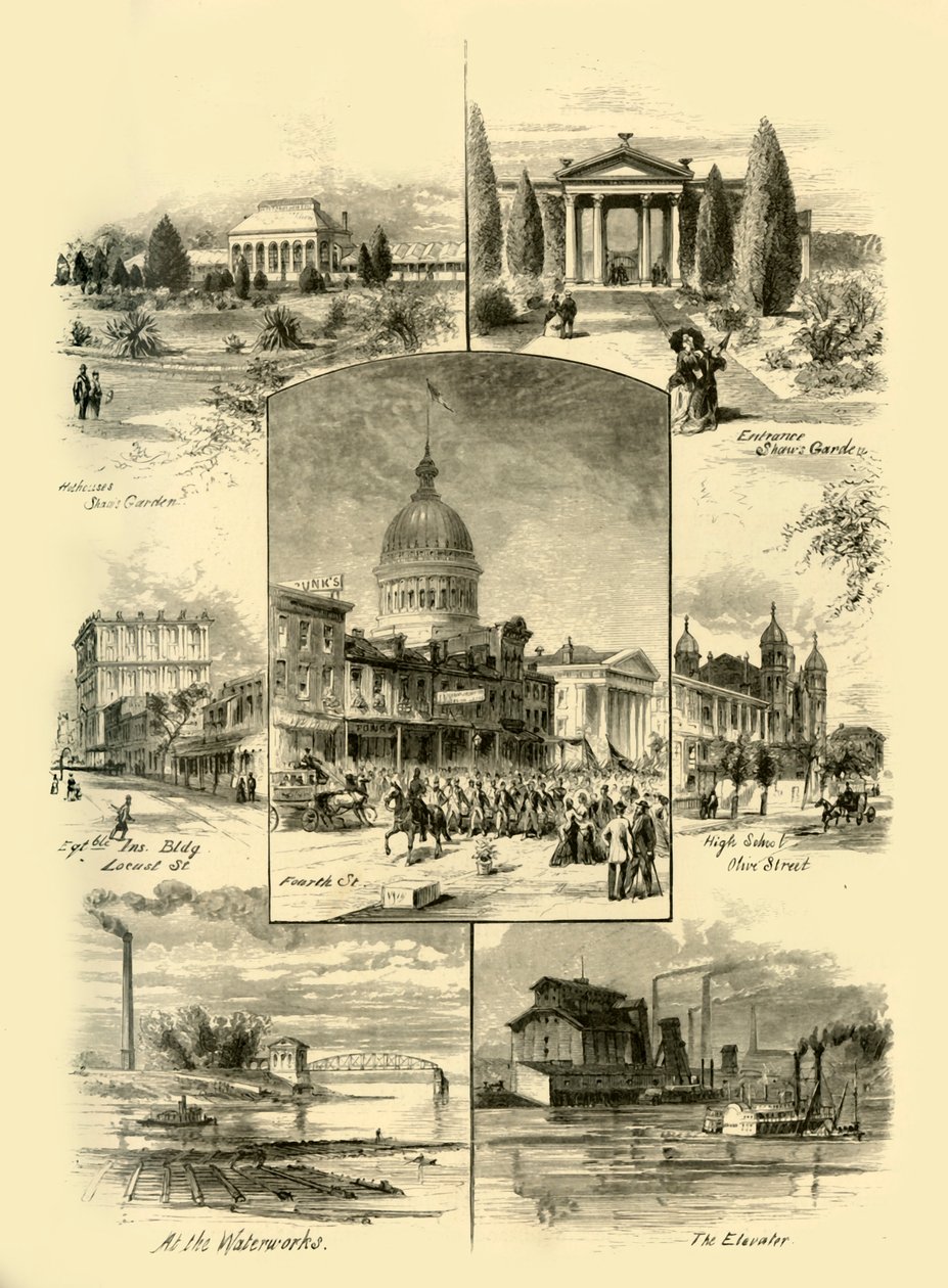圣路易斯的风景》，1874年。   作者 阿尔弗雷德·沃德