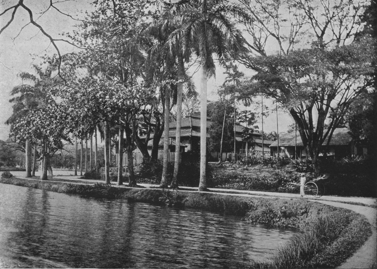 康提-风景如画的湖角，c1890，1910年 作者 阿尔弗雷德·威廉·阿曼杜斯板