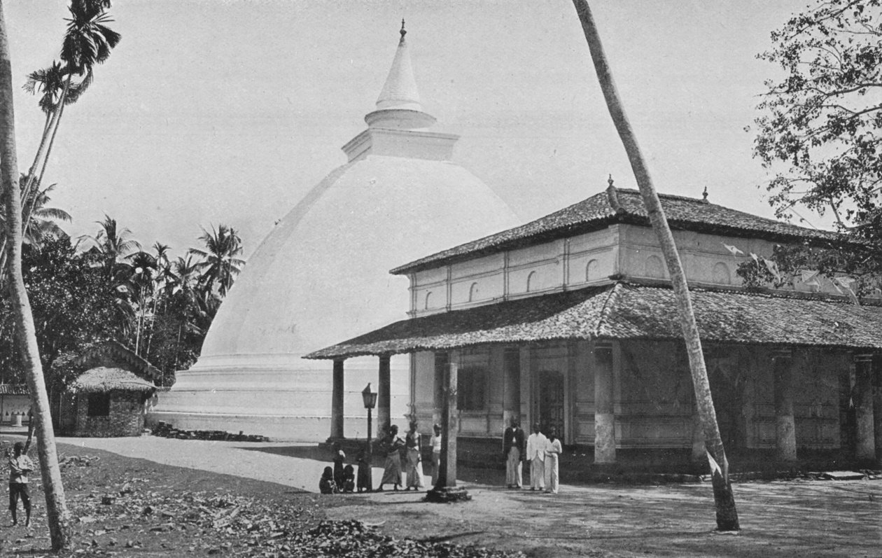 凯兰尼亚神庙和达哥巴，约建于1890年，1910年 作者 阿尔弗雷德·威廉·阿曼杜斯板