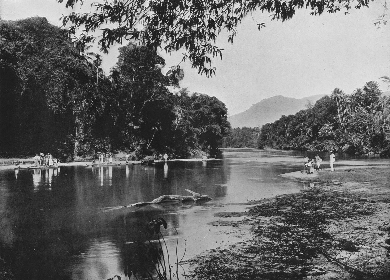 拉特纳普拉河（Ratnapura），约建于1890年，1910年 作者 阿尔弗雷德·威廉·阿曼杜斯板