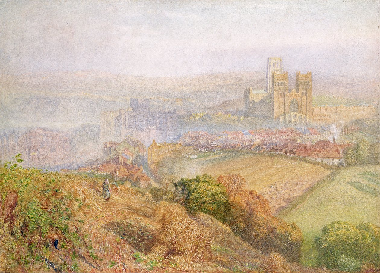Durham，Misty with Colliery Smoke 作者 阿尔弗雷德·威廉·亨特