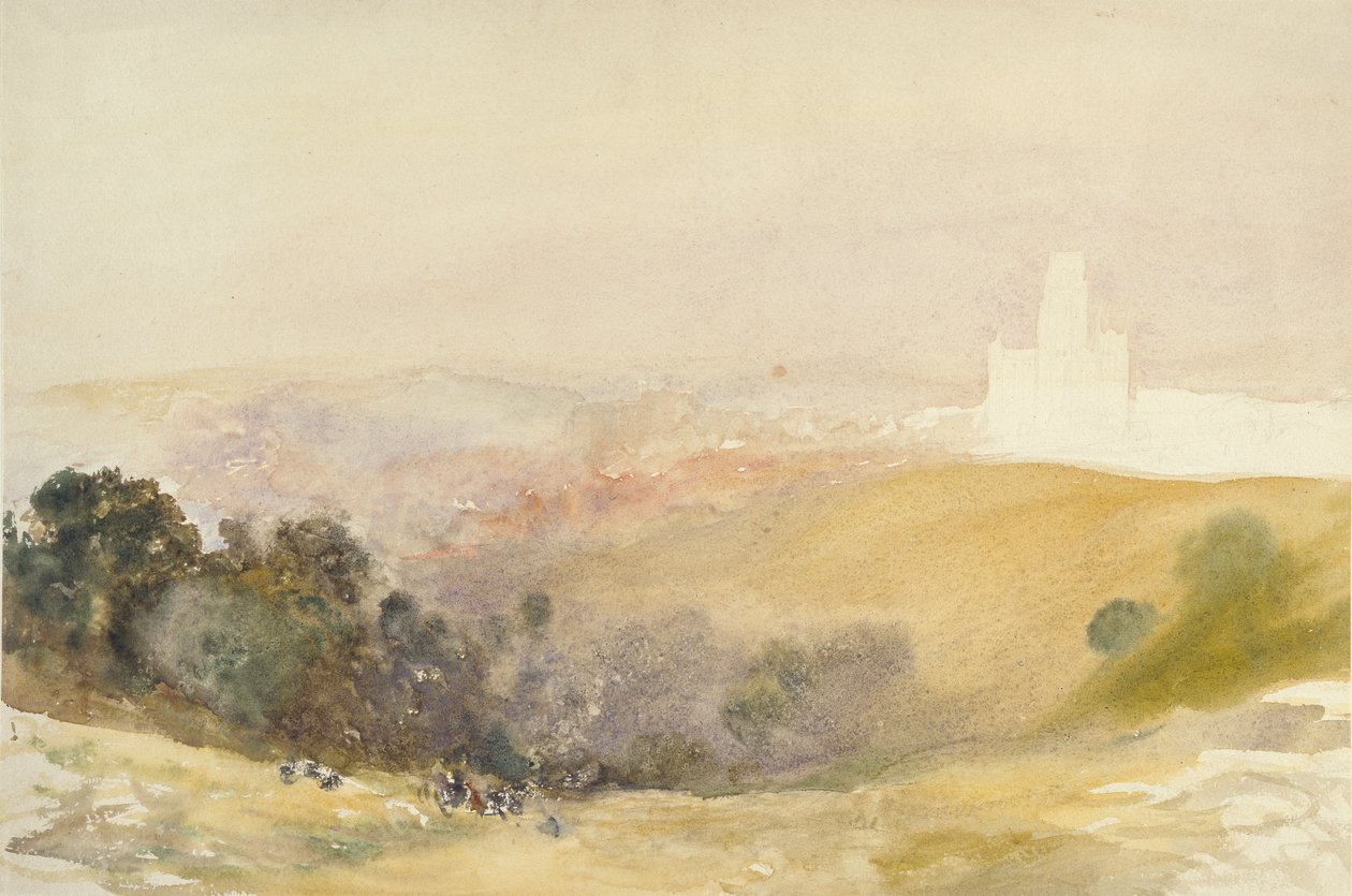来自红山的达勒姆，1866-1880年 作者 阿尔弗雷德·威廉·亨特