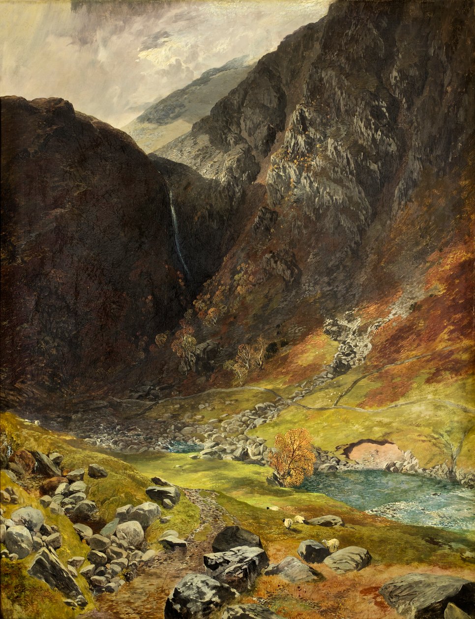 Styhead Pass，Borrowdale，1854 作者 阿尔弗雷德·威廉·亨特
