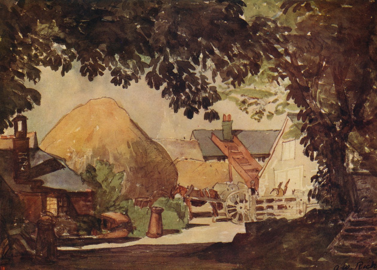 农家院，1915年 作者 阿尔弗雷德·威廉·里奇