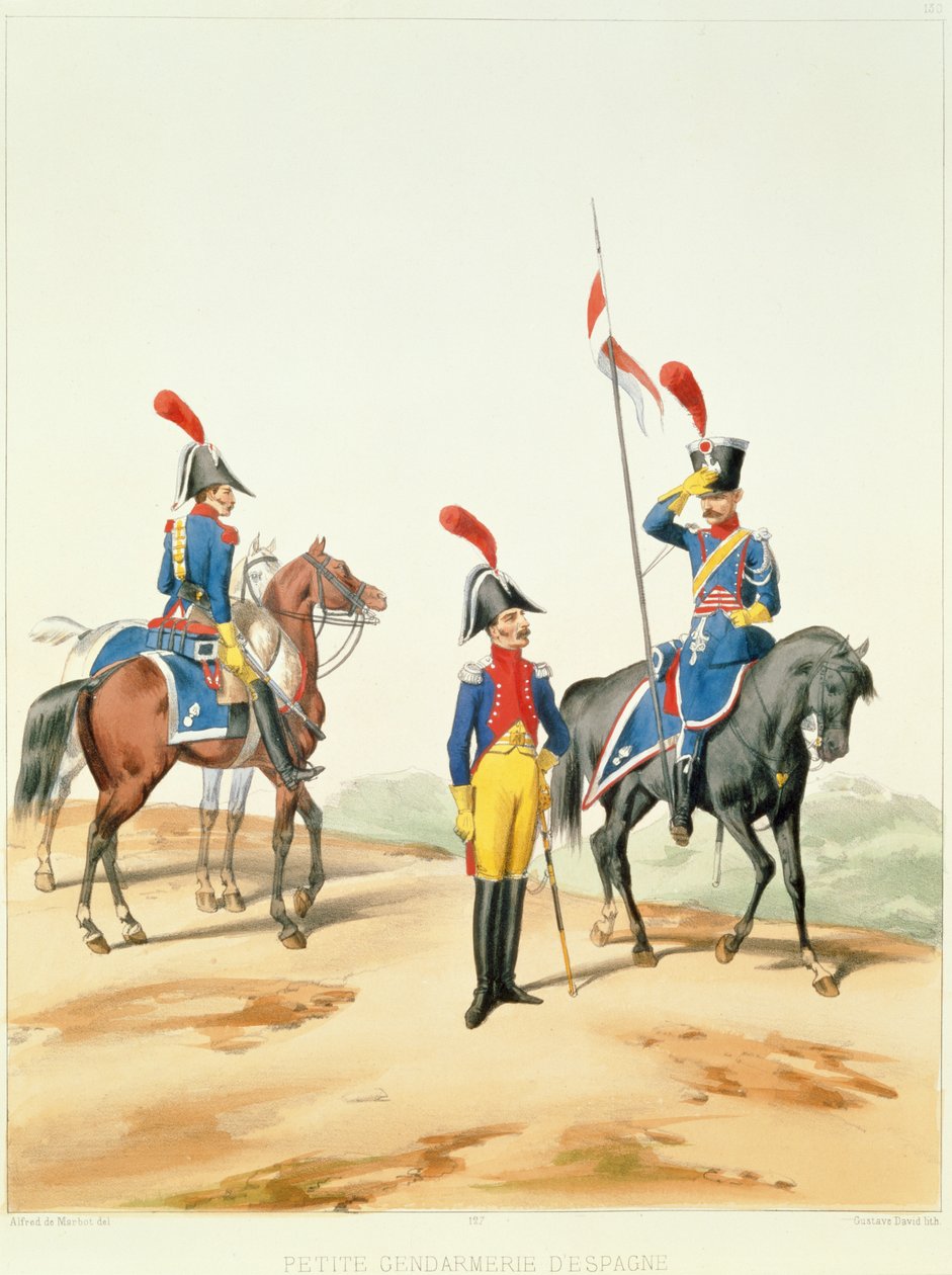 法国军队，由古斯塔夫·大卫（1824-91）1810年刻 作者 阿尔弗雷德·德继马伯特之后