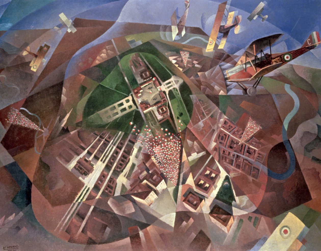 1933年在维也纳上空飞行 作者 阿尔弗雷多·安布罗西