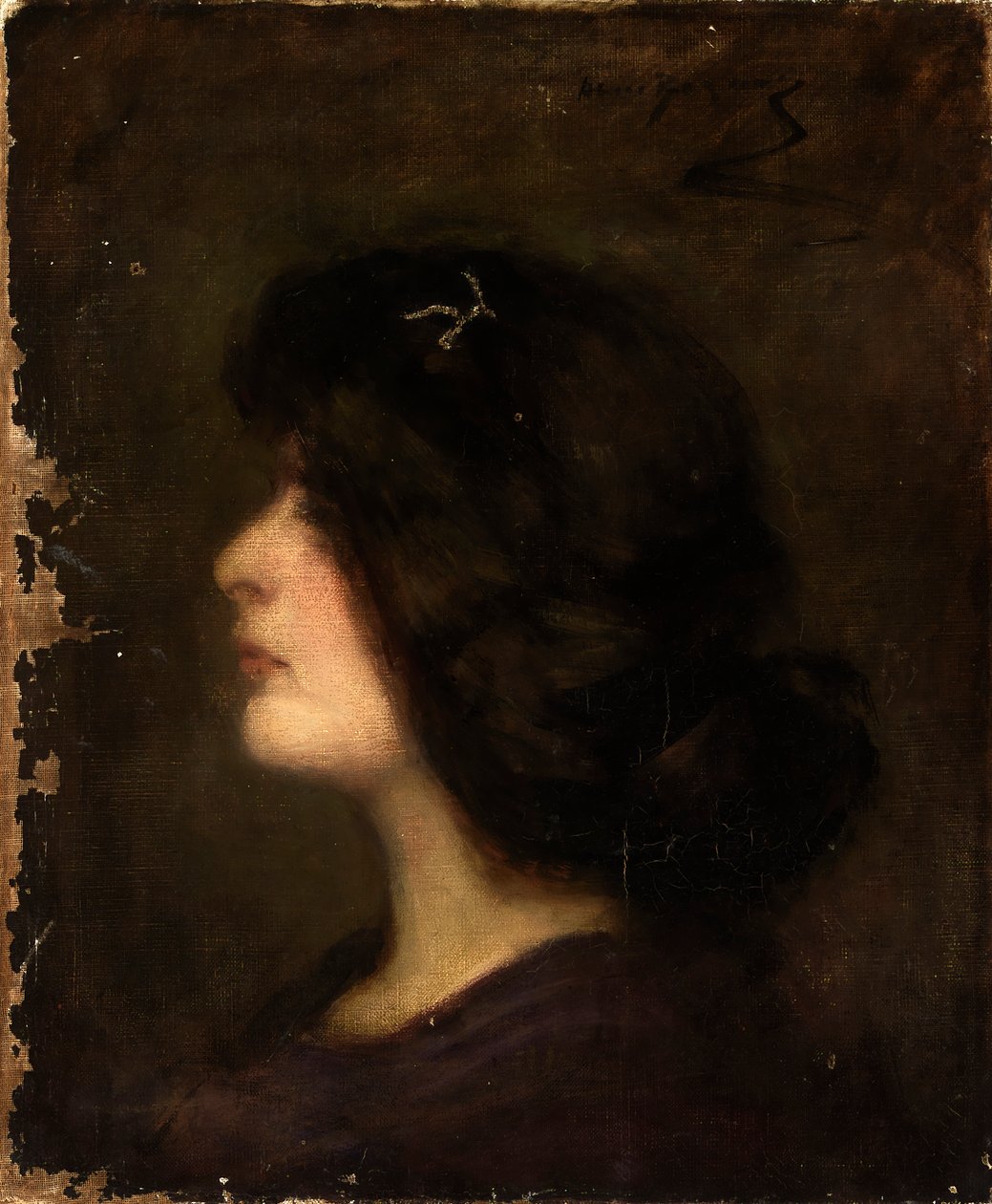 十五岁的劳拉，1894年。 作者 爱丽丝·派克·巴尼