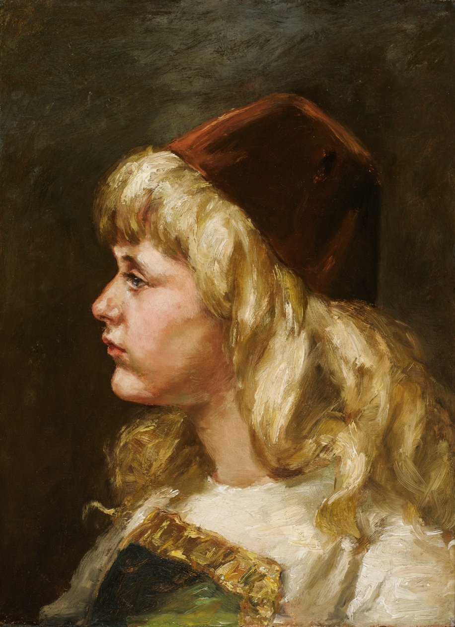 Natalie at Seven, 1883年。 作者 爱丽丝·派克·巴尼