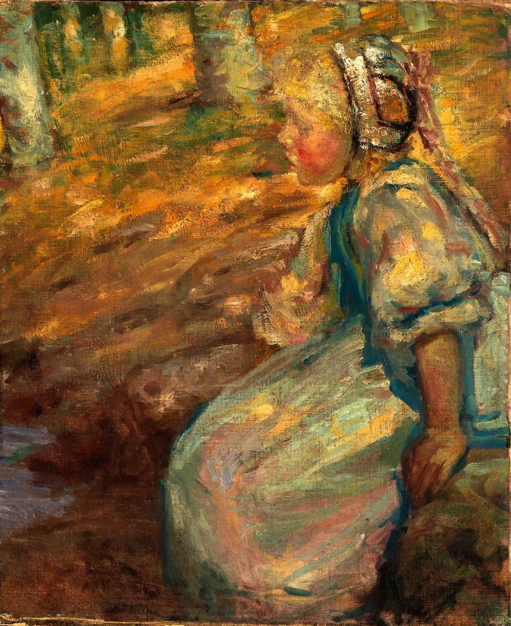农家女，1900年。 作者 爱丽丝·派克·巴尼