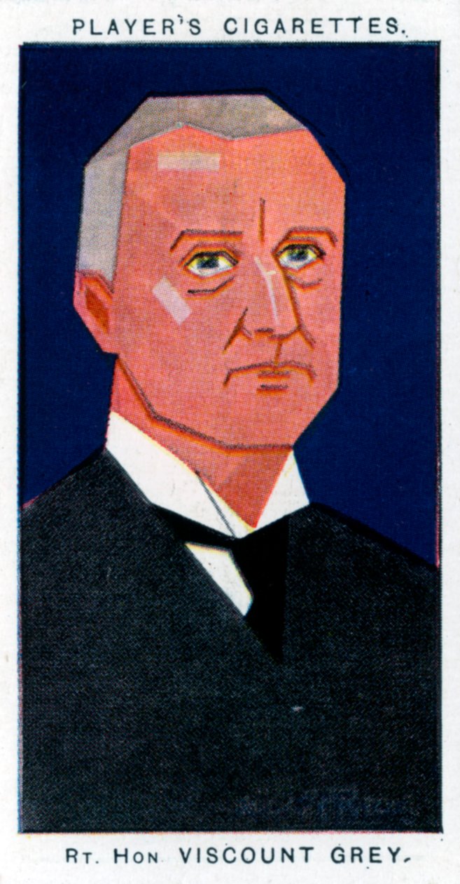 爱德华·格雷（Edward Grey），1926年，英国政治家法罗登（Falodon）的第一子爵·格雷（Viscount Gray）。 作者 阿里克·PF·里奇