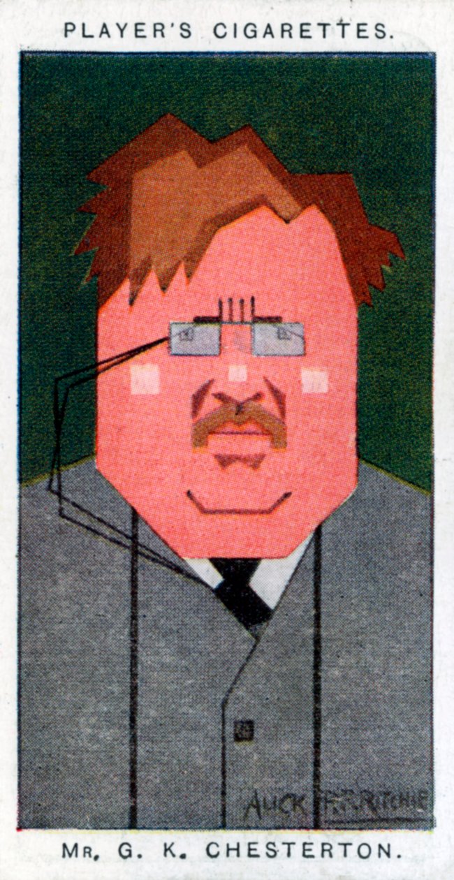 GK Chesterton，英国诗人，小说家和评论家，1926年 作者 阿里克·PF·里奇