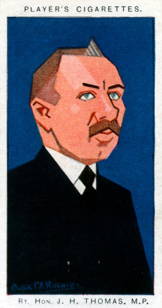 詹姆斯·亨利·托马斯（James Henry Thomas），英国工会主义者和政治家，1926年。 作者 阿里克·PF·里奇