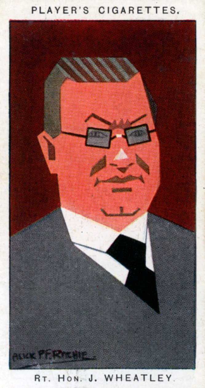 约翰·惠特利（John Wheatley），苏格兰政治家，1926年。 作者 阿里克·PF·里奇