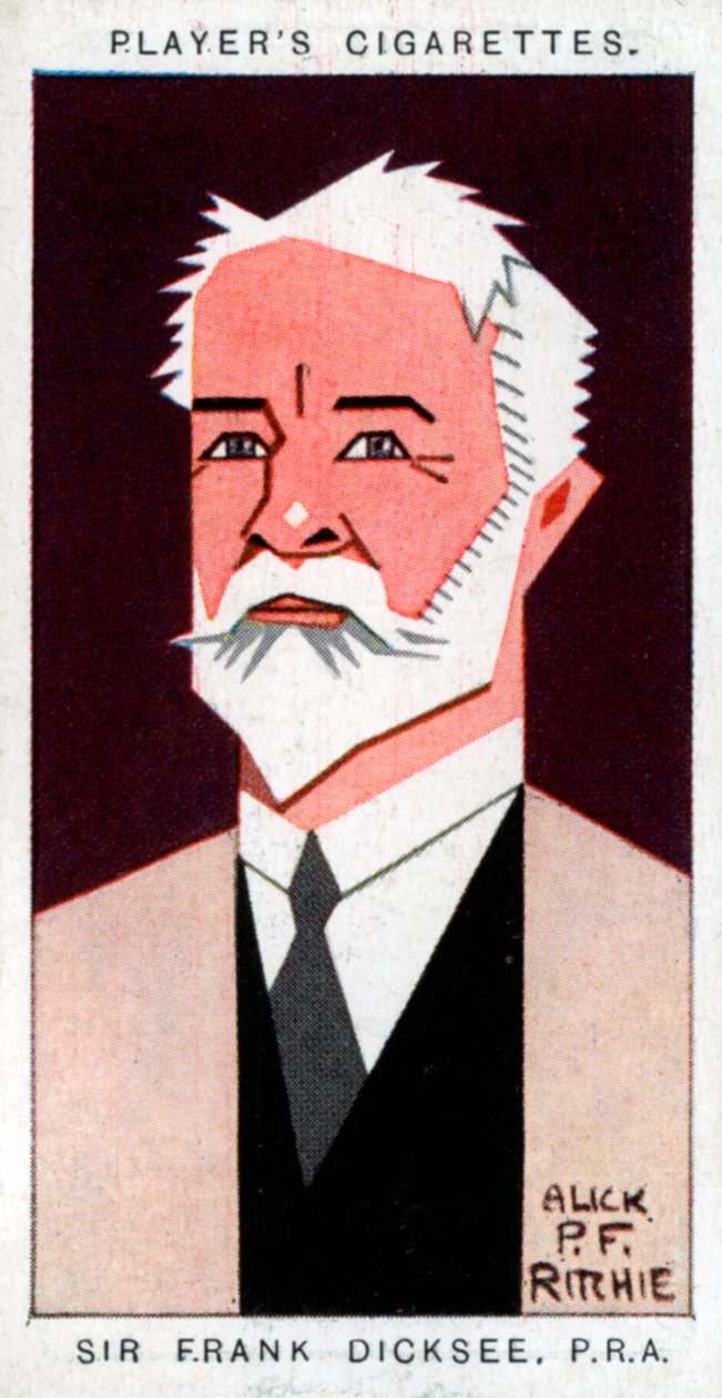 英国画家弗朗西斯·伯纳德·迪克西爵士，1926年。 作者 阿里克·PF·里奇