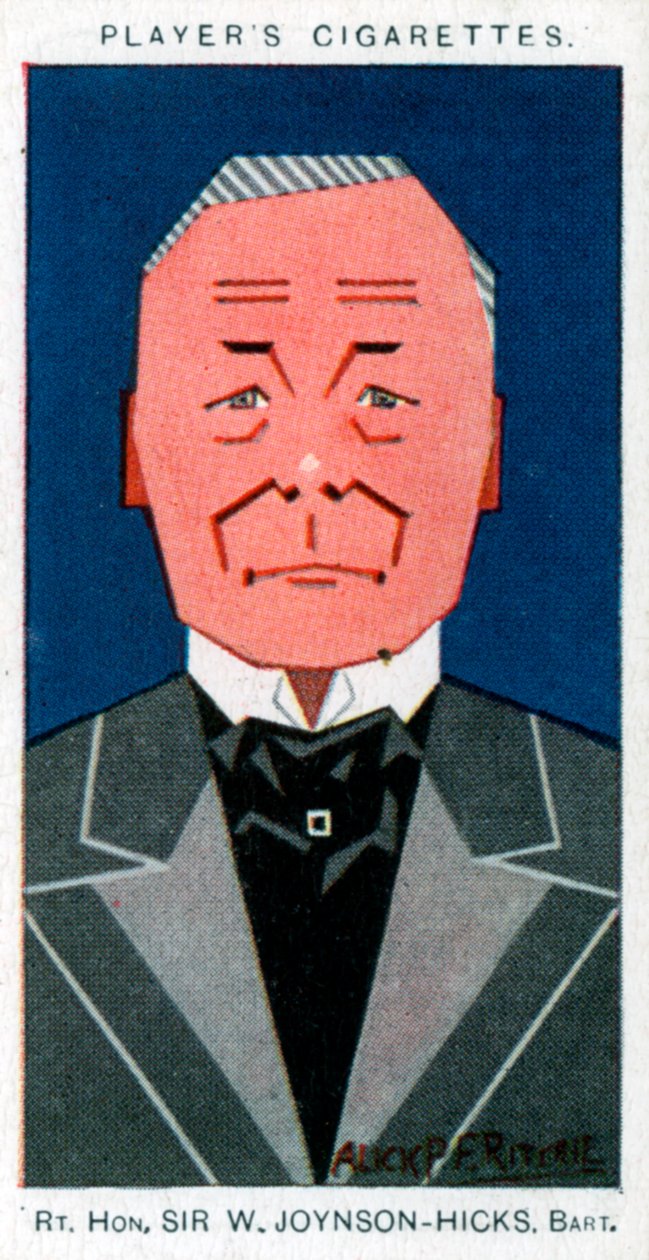 威廉·乔伊森·希克斯（William Joynson-Hicks），布伦特福德第一子爵，英国政治家，1926年 作者 阿里克·PF·里奇