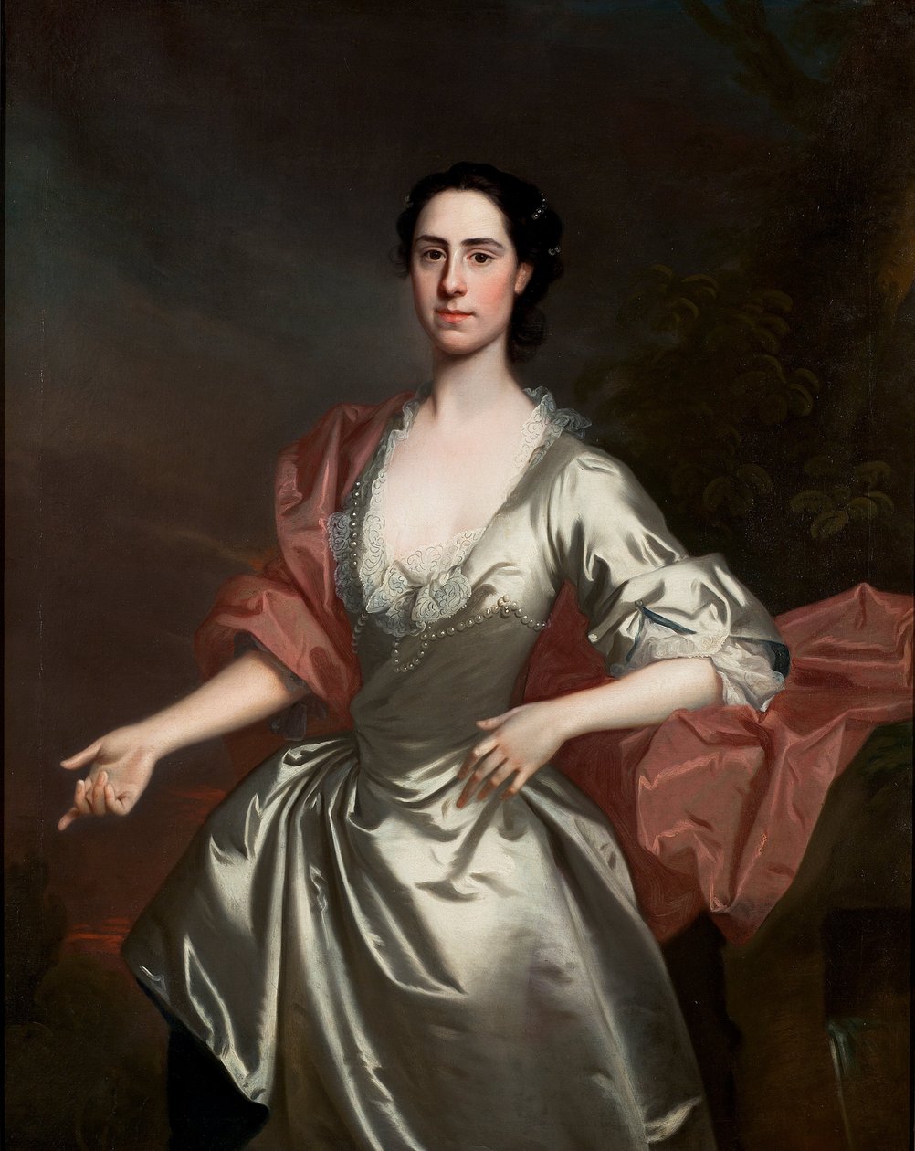Susanna Campbell女士的肖像，néeBernard（d.1751） 作者 艾伦·拉姆齐