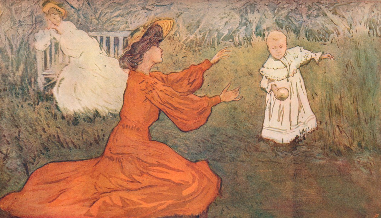 Les Premiers Pas的第一步，约1875-1906年，1906年 作者 艾伦·奥斯特林德