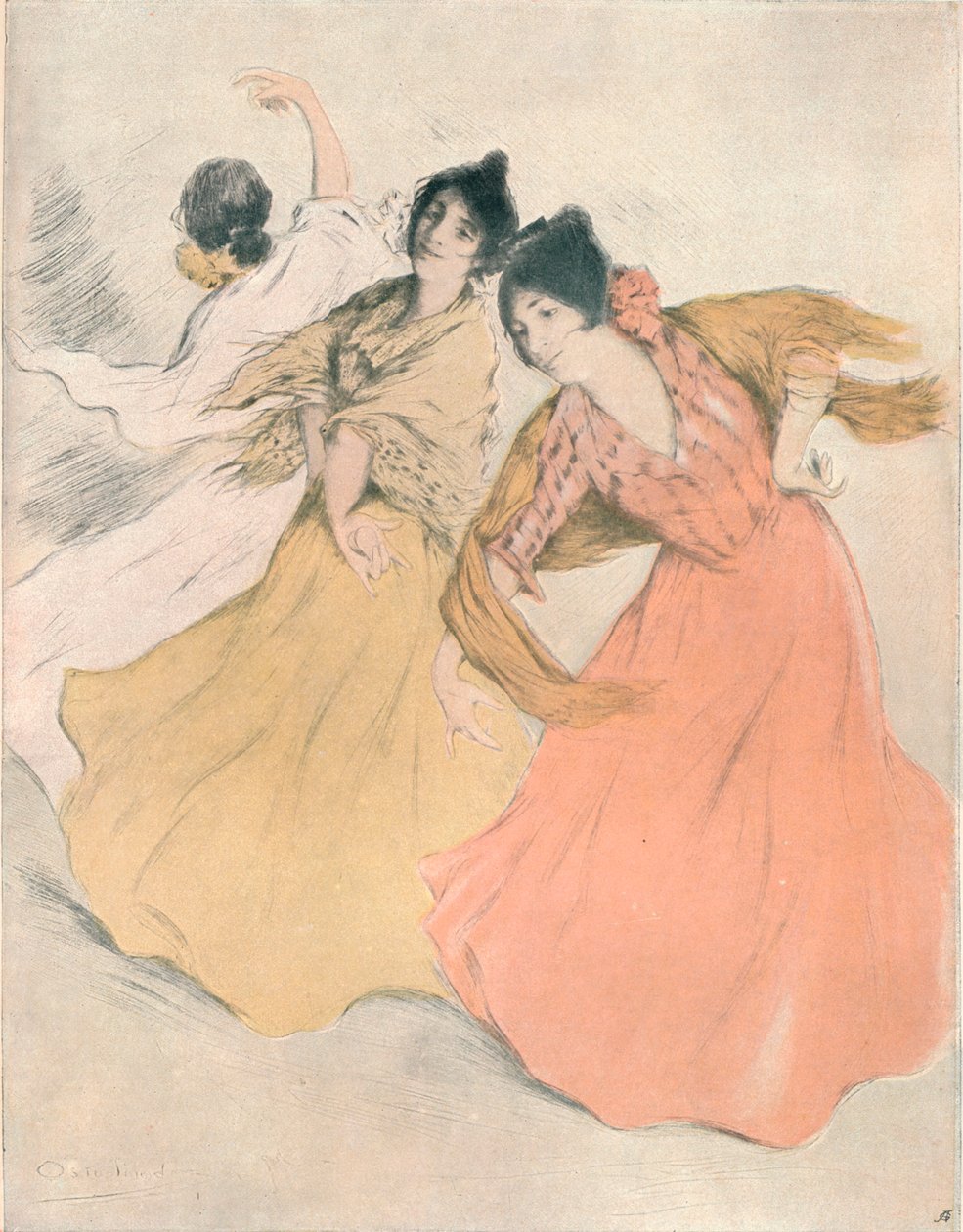西班牙舞者，约1875-1903年，1903年 作者 艾伦·奥斯特林德