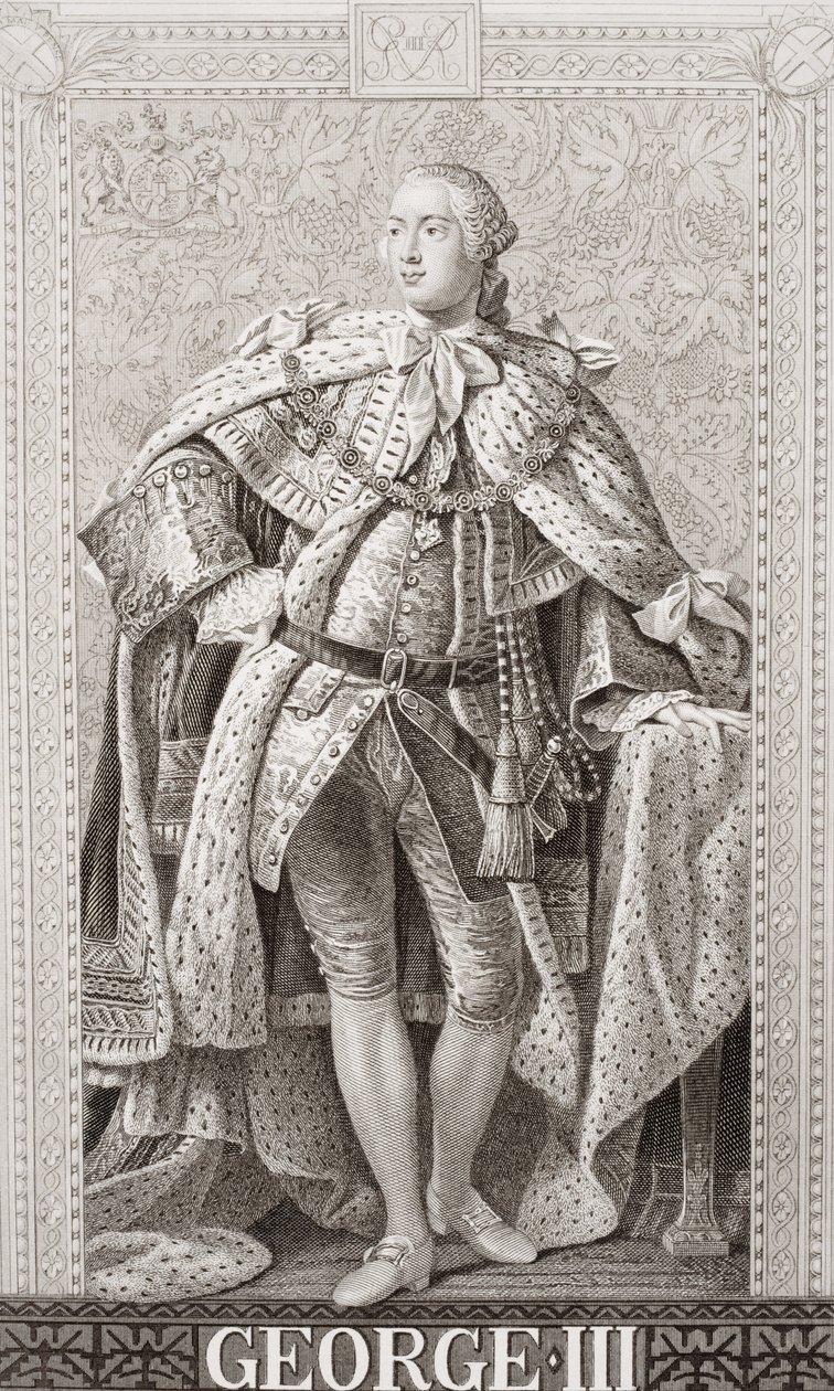 乔治三世（1738-1820）来自“英国和苏格兰历史插图”第二卷 作者 艾伦·拉姆齐