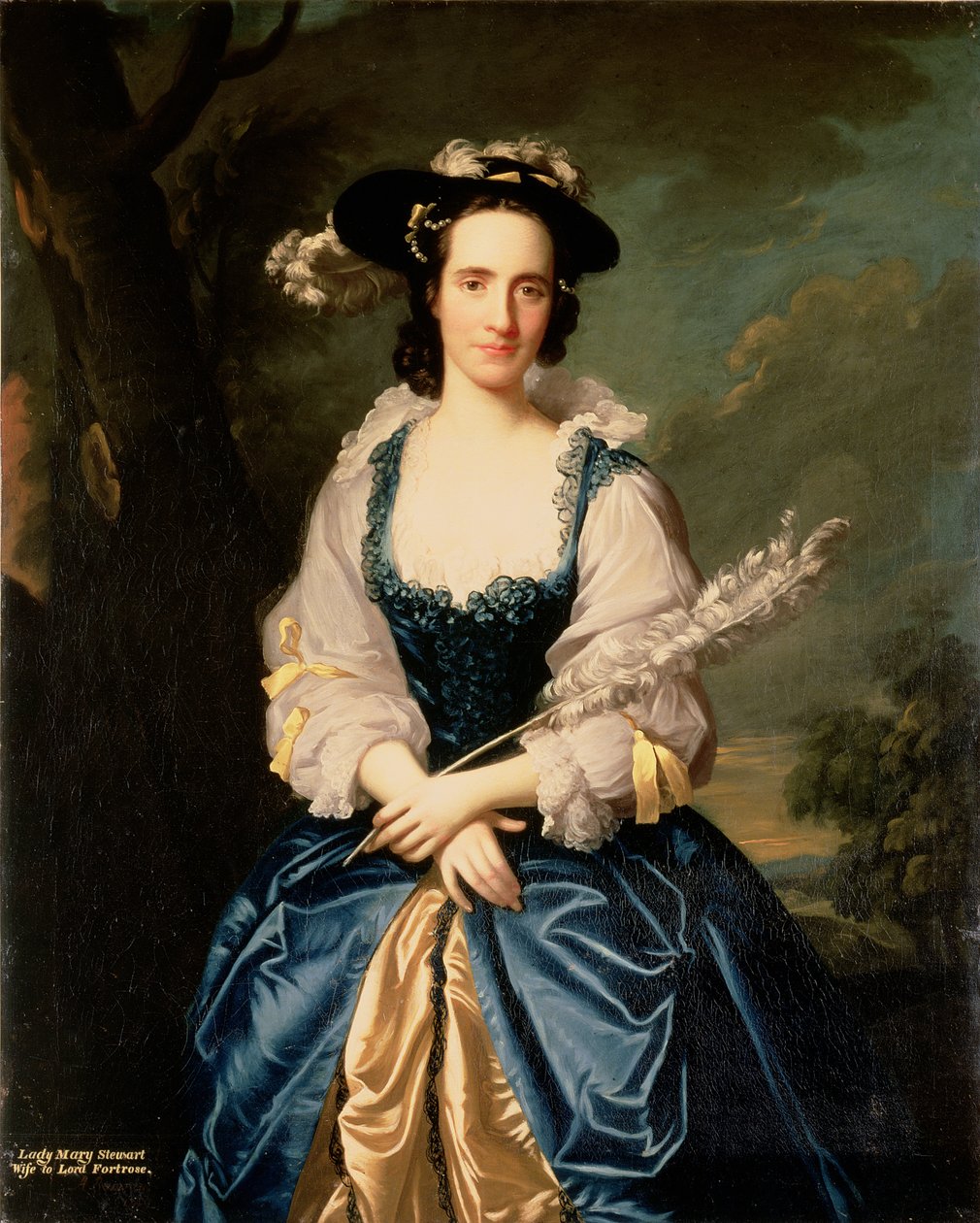 玛丽斯图尔特夫人的肖像，Kenneth Mackenzie的妻子，Lord Fortrose，1749年 作者 艾伦·拉姆齐
