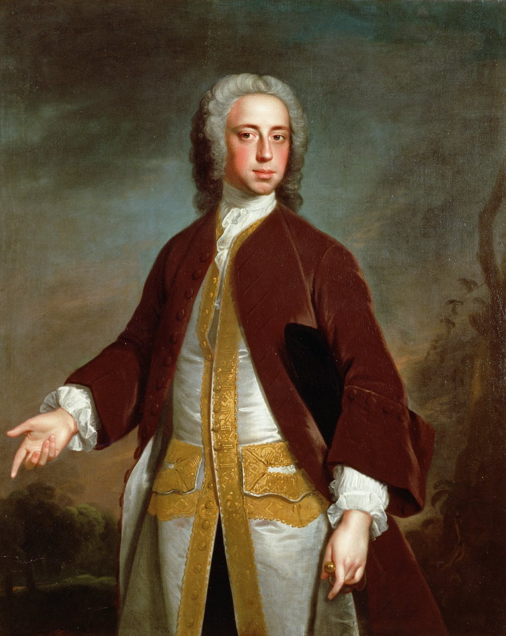 谢拉德·曼纳斯勋爵（Lord Sherard Manners）的肖像，拉特兰公爵的第六个儿子，1742年之前 作者 艾伦·拉姆齐
