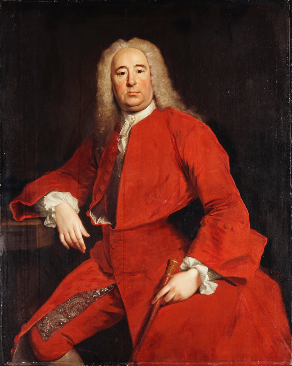 绅士肖像，传统上被称为乔治·弗雷德里克·汉德尔，1740年 作者 艾伦·拉姆齐