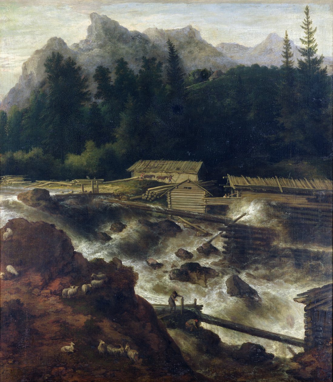 斯堪的纳维亚风景，1670年 作者 阿拉特·范·埃弗丁根