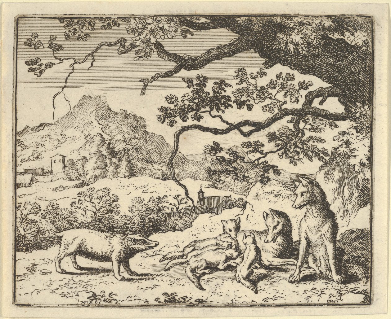 雷纳德接受獾的新嘉奖，1650-75。 作者 阿拉特·范·埃弗丁根