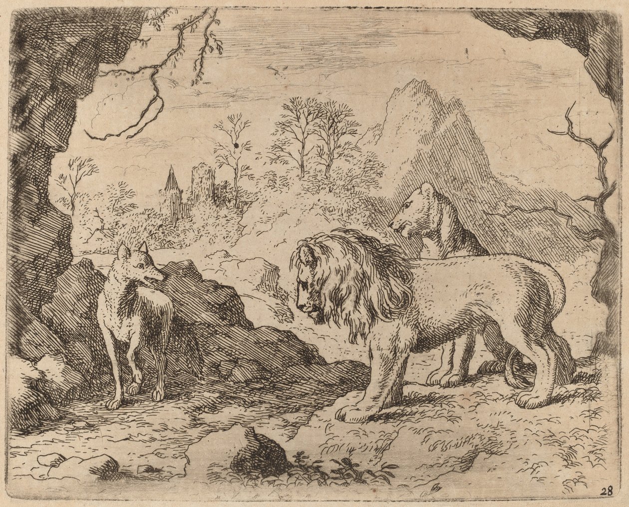 雷纳德承诺揭开隐藏的宝藏，大概在1645-1656年。 作者 阿拉特·范·埃弗丁根