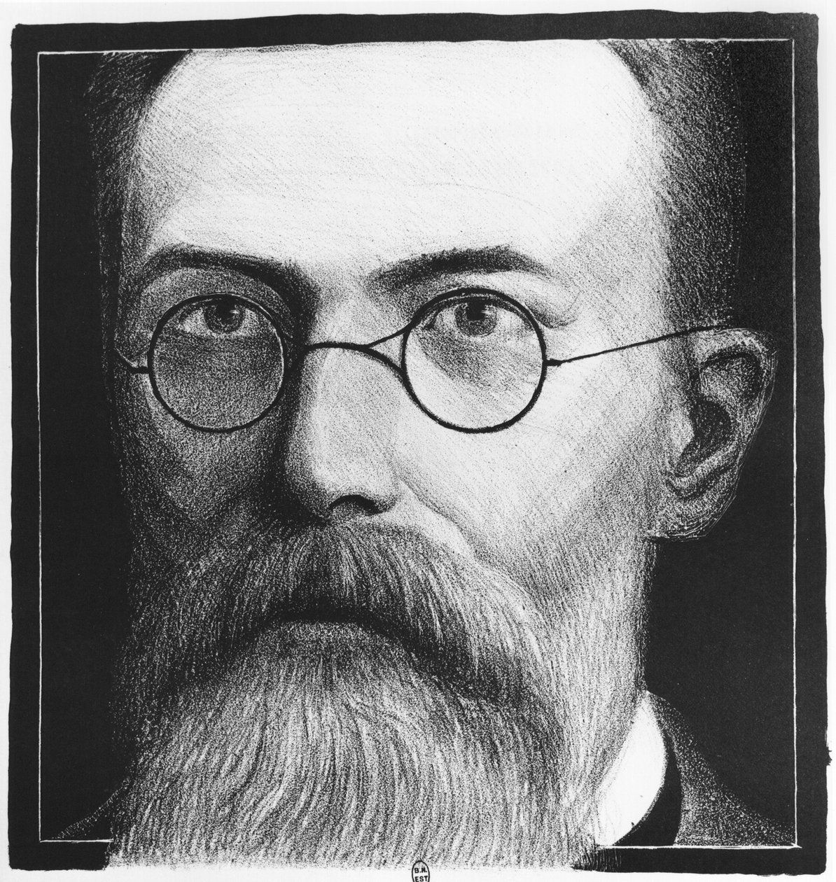 Nikolai Andreievich Rimsky-Korsakov的肖像（1844-1908） 作者 大家
