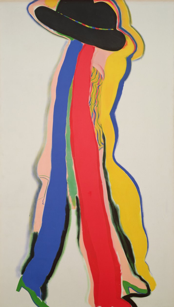 黑帽子》，约 1964 年（布面油画） 作者 艾伦·琼斯