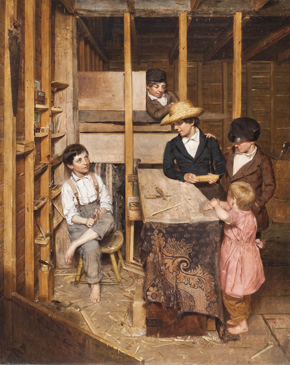 年轻机械师，1848年 作者 艾伦·史密斯