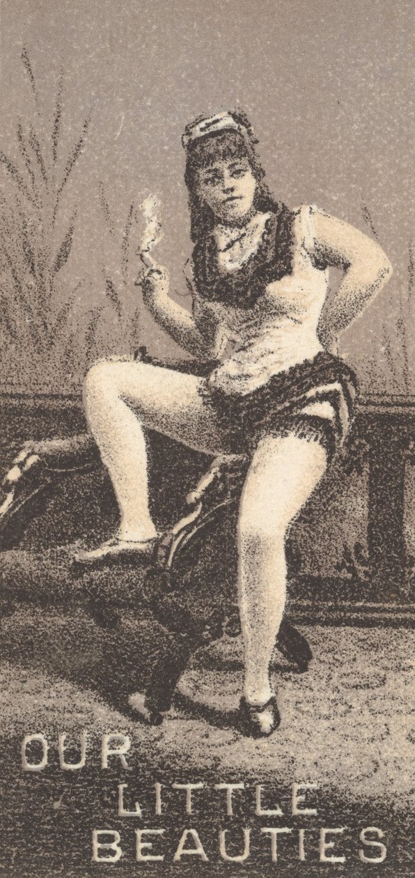 来自女演员系列N57，为Allen & Ginte宣传我们的小美女香烟...，1890年。 作者 艾伦和金特