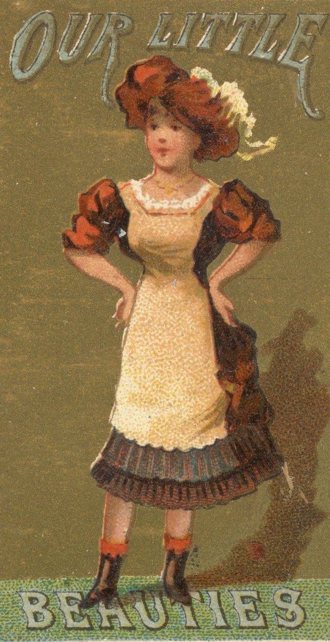 来自女孩和儿童系列N58，宣传我们的小美女香烟...，1887年。 作者 艾伦和金特