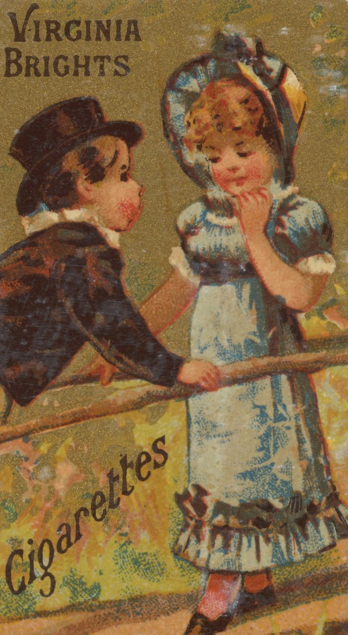 来自女孩和儿童系列N64，为Allen &...宣传Virginia Brights Cigarettes，1886年。 作者 艾伦和金特