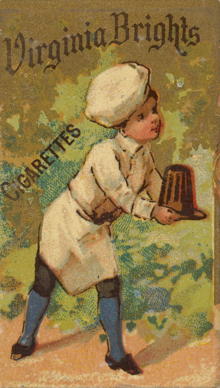来自女孩和儿童系列N64，为Allen &...宣传Virginia Brights Cigarettes，1886年。 作者 艾伦和金特