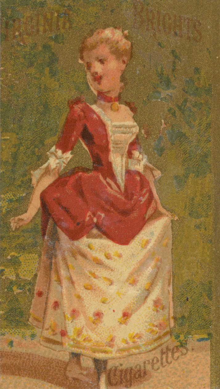 来自女孩和儿童系列N64，为Allen &...宣传Virginia Brights Cigarettes，1886年。 作者 艾伦和金特