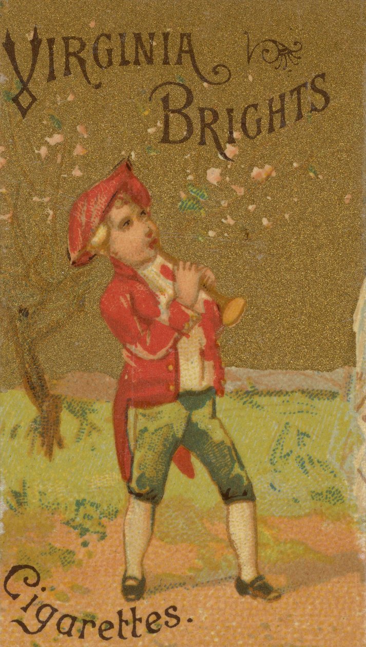 来自女孩和儿童系列N64，为Allen &...宣传Virginia Brights Cigarettes，1886年。 作者 艾伦和金特