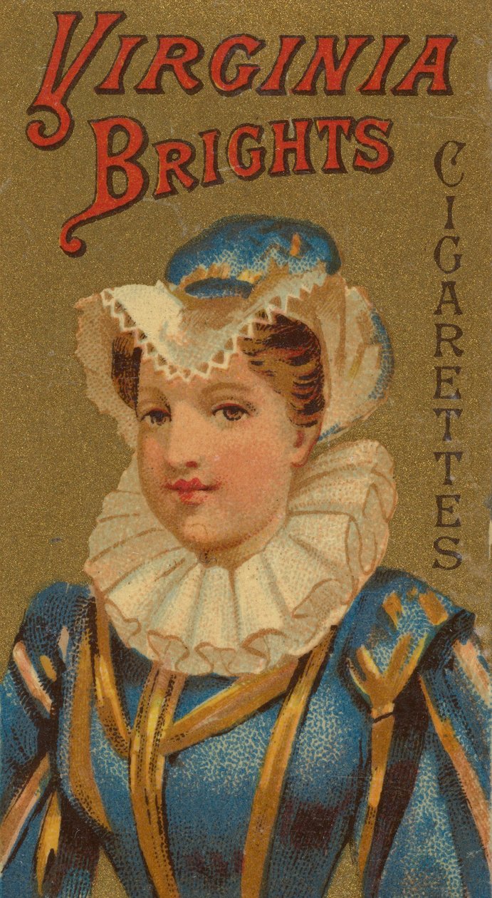 来自女孩和儿童系列N64，为Allen &...宣传Virginia Brights Cigarettes，1886年。 作者 艾伦和金特