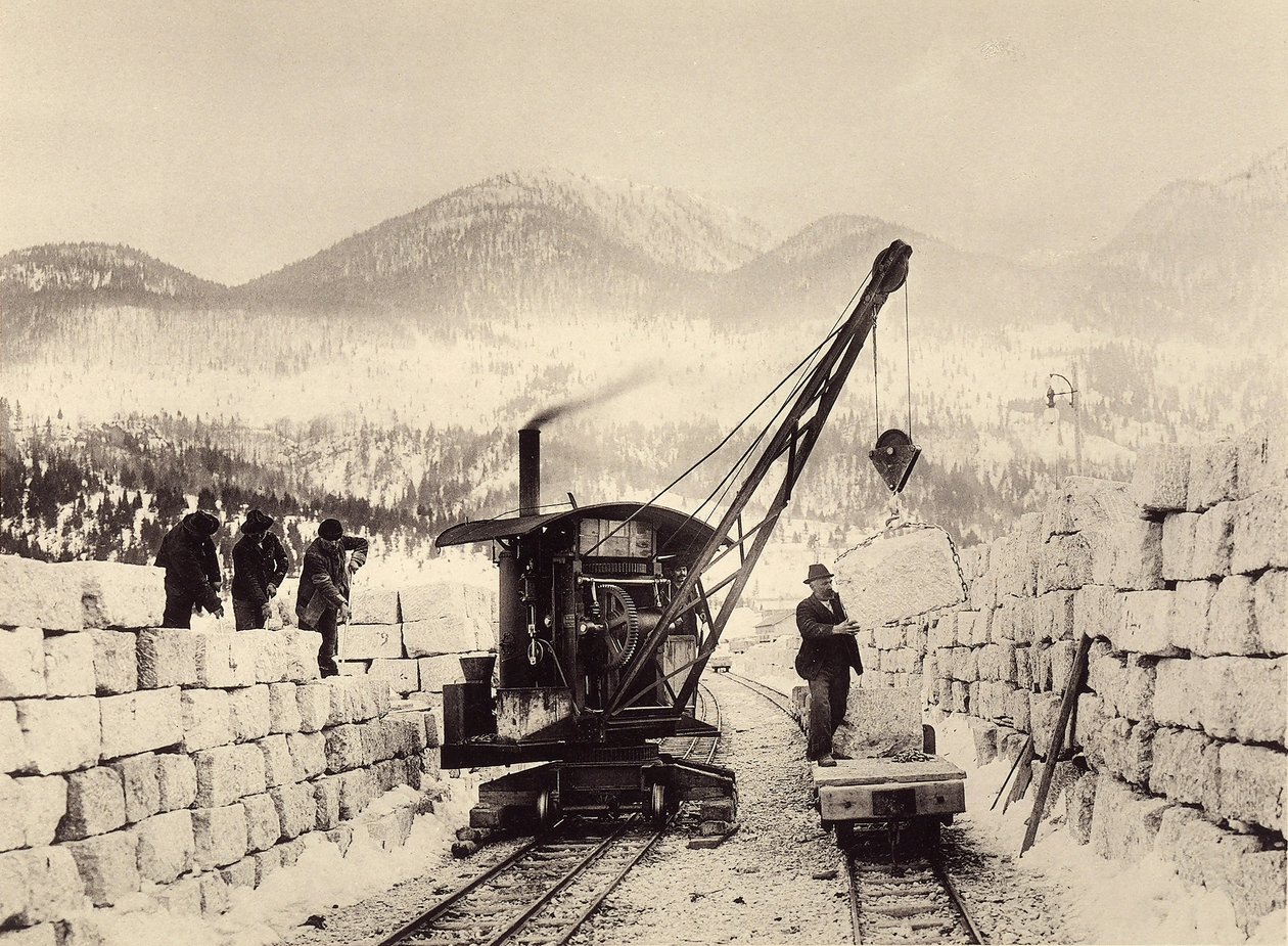 Worcheiner 隧道于 1897 年开工建设。照片 1905 年（照片） 作者 阿洛伊斯啤酒