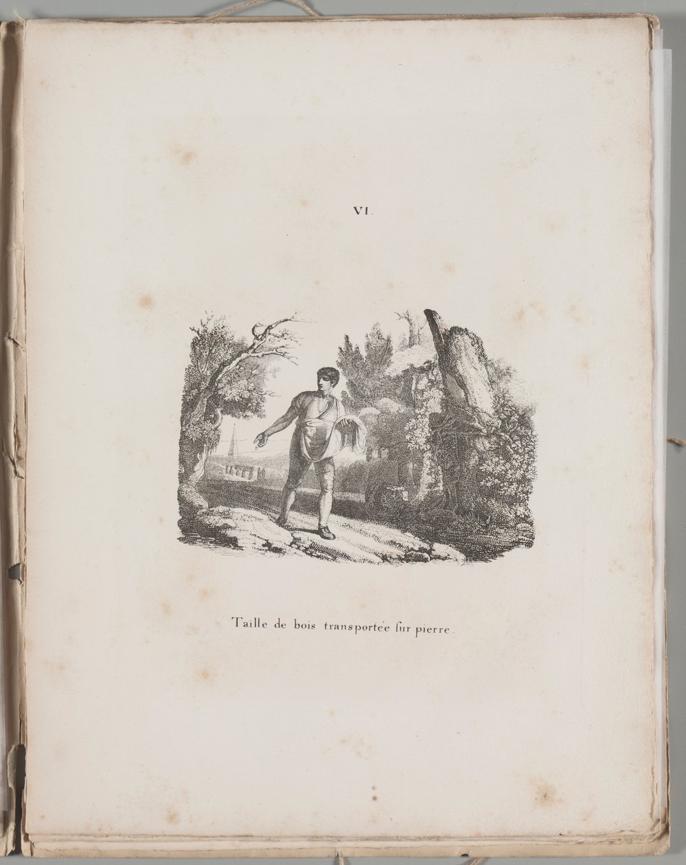 石版画的艺术木刻版画的转印，图版 VI 作者 阿洛伊斯·塞内费尔德（Alois Senefelder）
