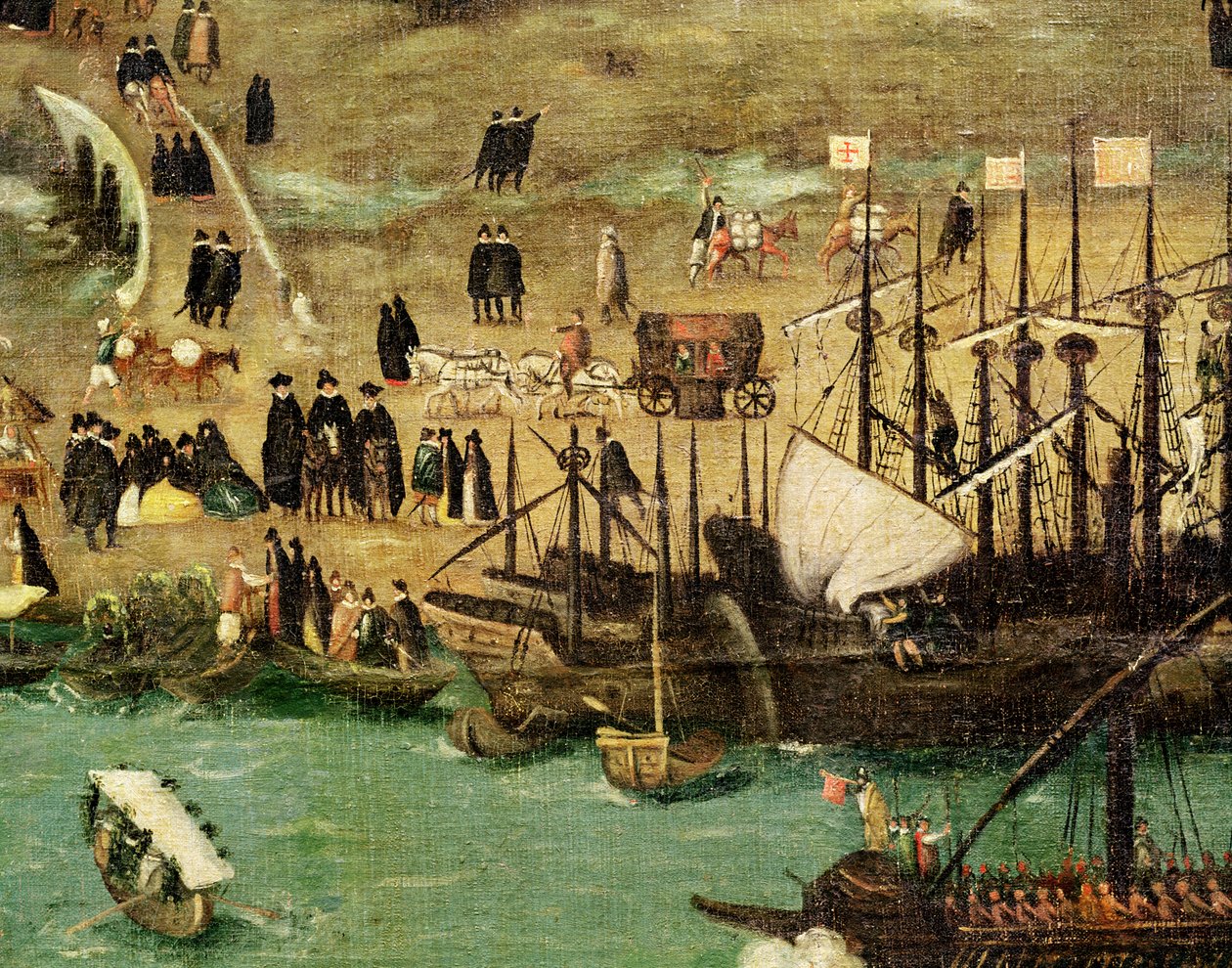 塞维利亚港，1590年（详情） 作者 阿隆索·桑切斯·科洛