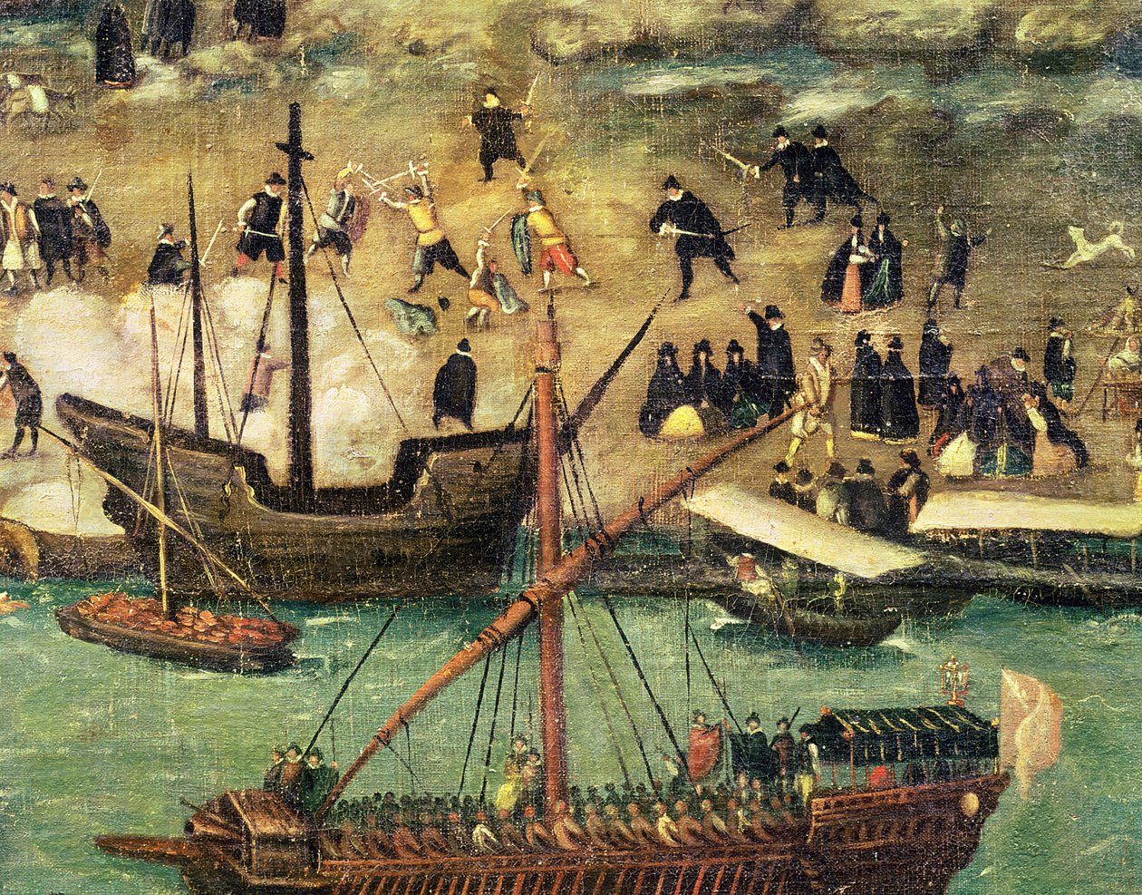塞维利亚港，1590年（详情） 作者 阿隆索·桑切斯·科洛