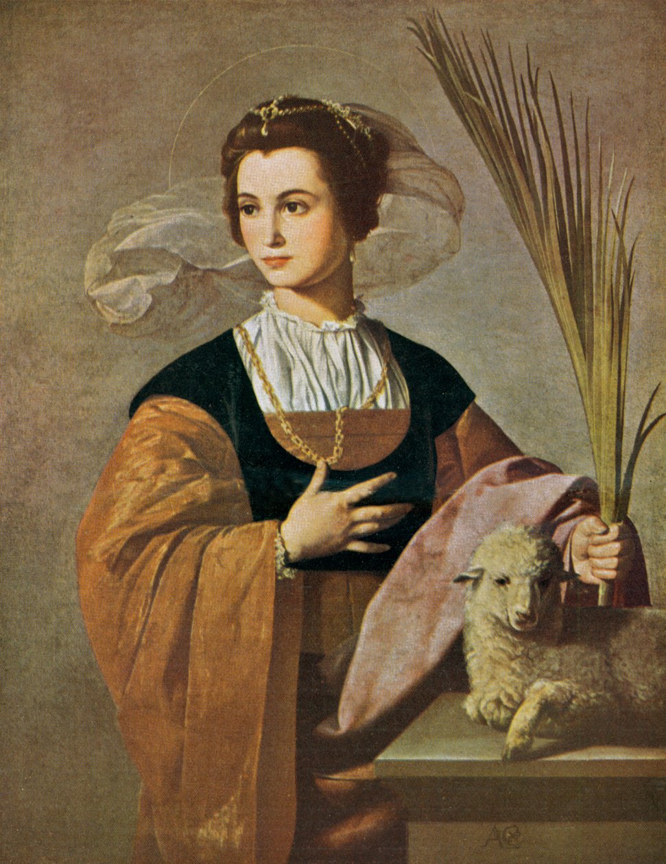 德语：Saint Agnes 圣艾格尼丝 作者 阿隆索卡诺