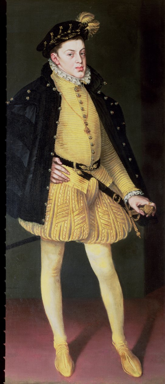 唐卡洛斯（1545-68），西班牙国王菲利普二世（1556-98）和葡萄牙玛丽亚的儿子 作者 阿隆索·桑切斯·科洛